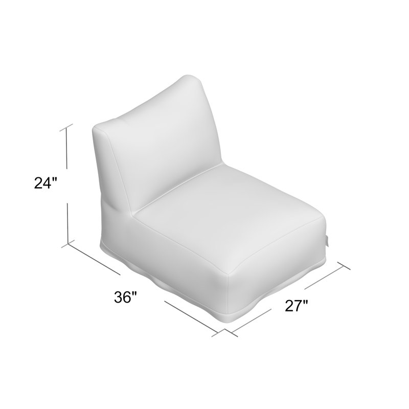 Aalin Cotton Bean Bag Chair & Lounger, Lime