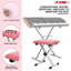 5 Core Keyboard Stand Adjustable z Style Piano Riser + Keyboard Piano Bench PINK