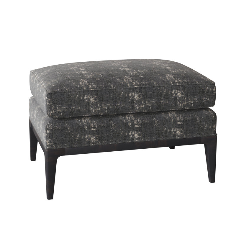 Claxton Ottoman, Filigree Ivory, Espresso