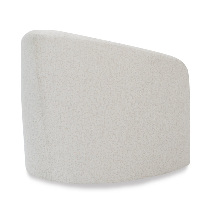 Pinnacle Barrel Chair, Filigree Ivory 100% Polyester