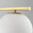 5-Light Mid-Century Opal Glass Bubble Linear Pendant
