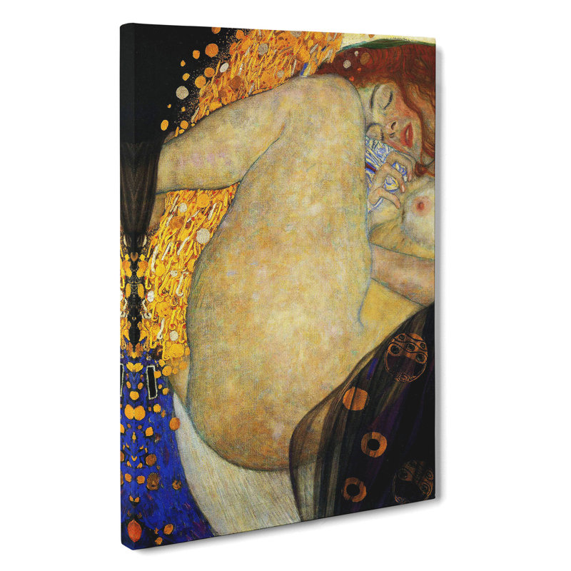 Danae Vol.1 by Gustav Klimt - Wrapped Canvas Painting, 60cm H x 40cm W x 3cm D