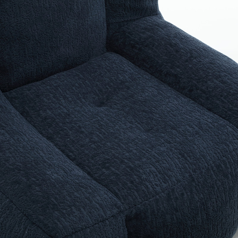 Chaise de salle à manger en velours, Velours bleu