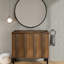 Walnut Wooden Vanities With Vanity Cabinet And Sink, Modern Design For Home