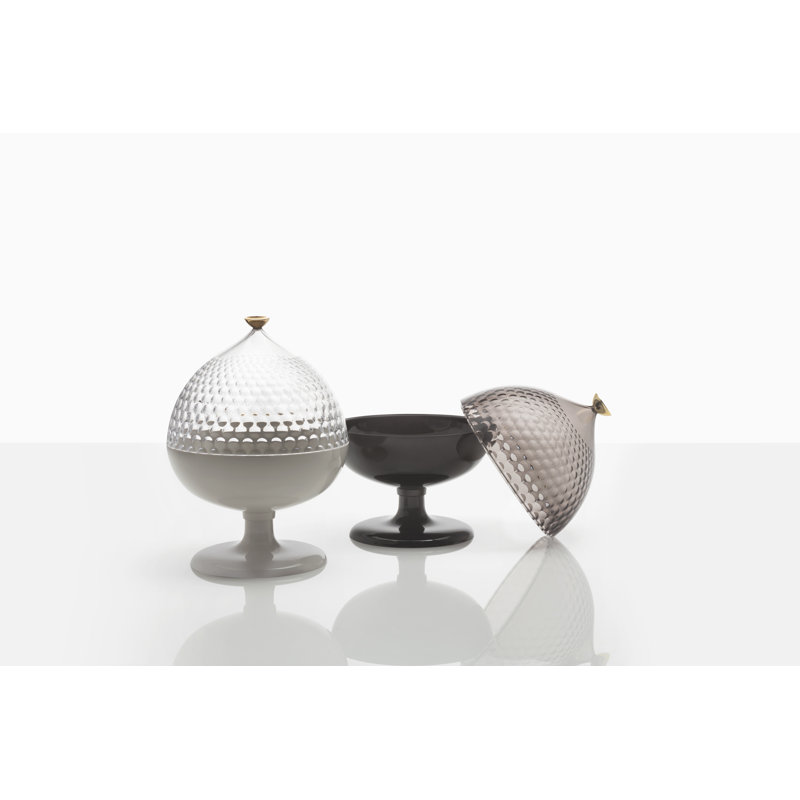 Pumo Decorative Box, Smoke/Black