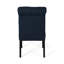 De 2 chaises de salle à manger, bleu marine, bois, tissu teint, 2 chaises confortables, fabrication en bois