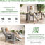 Fauteuil inclinable d'extérieur en osier avec dossier réglable, repose-pieds et table, gris-1212357373-1212357372