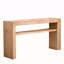 Console rustique en bois massif avec tablette de rangement