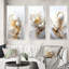 «Gold Sphere Fractal», 3 pièces sur toile-2037834694-2037834688