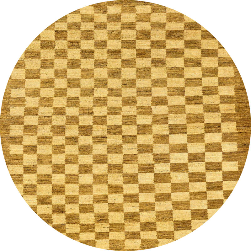 Tapis abstrait moderne 79, Rond 7 pi