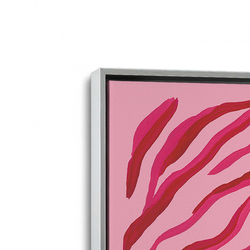 In the Jungle VIII by Yvette St. Amant Canvas Art Print, Argent argent, Cadre flottant, H 12 po x l 12 po