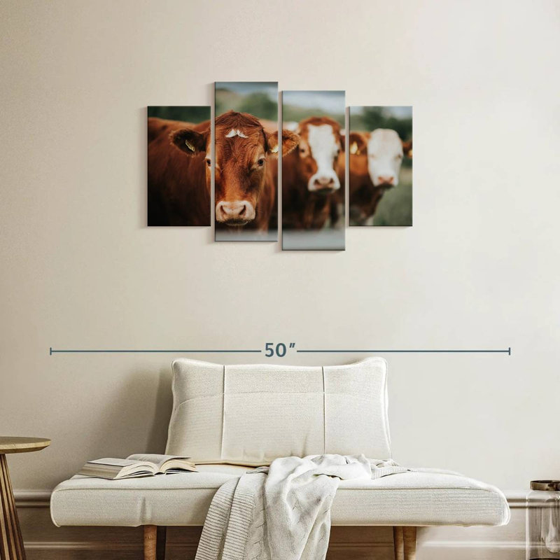 Brampt Brown Cattle, 22'' H x 36'' W