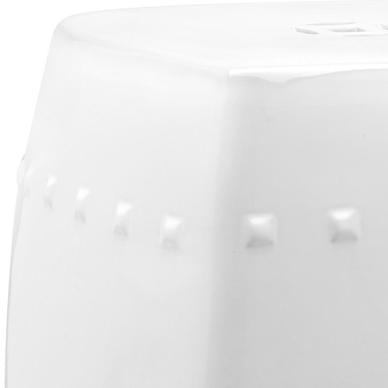 Tabouret de jardin Knudson, Blanc