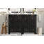 Ensemble de meuble-lavabo 48 po avec lavabos doubles (séparés), lavabos doubles en céramique, tablette de rangement et portes à fermeture en douceur 48 po