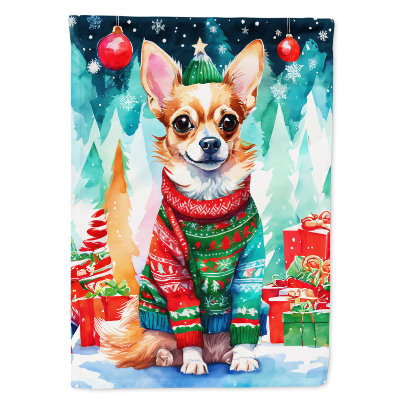 Double Sided Polyester Christmas, 40'' H x 28'' W