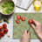Ambesonne Spring Cutting Board Large Size Retro Garden Flower Twigs Multicolor