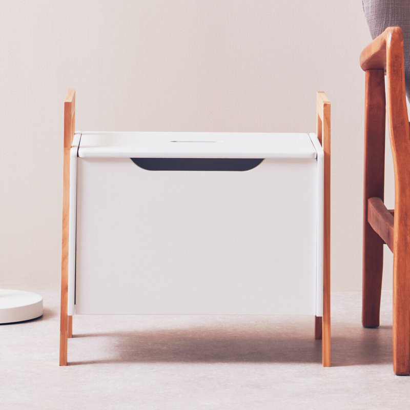 17 Stories Boði Solid Wood Decorative Bin