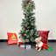 Arbre de Noël artificiel 3,8 pi avec baies et pommes de pin