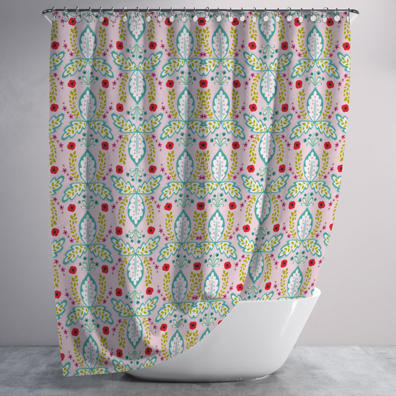 Schiess Shower Curtain, 93" H x 70" W, Floral