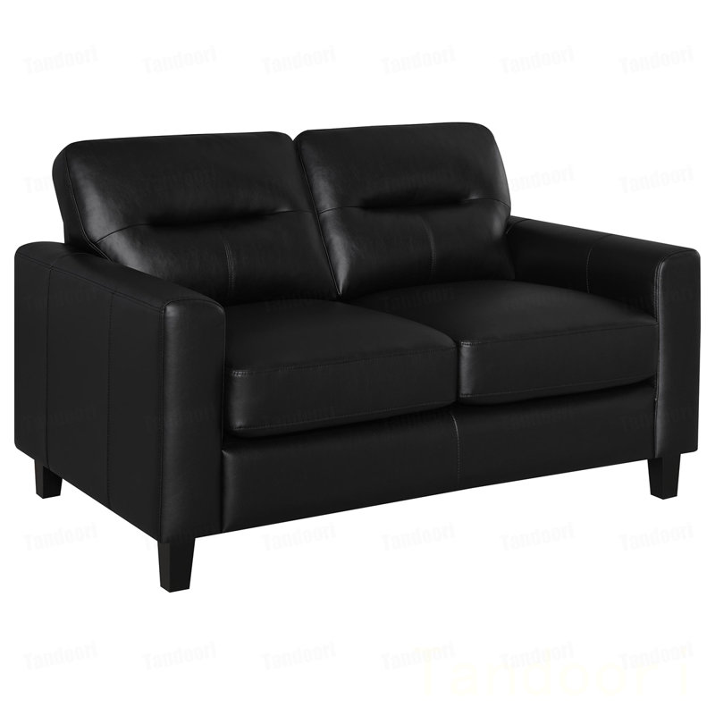 Remington  Loveseat, PU-Black