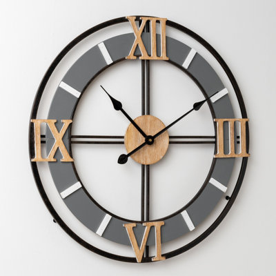 Brooklands Wood Wall Clock