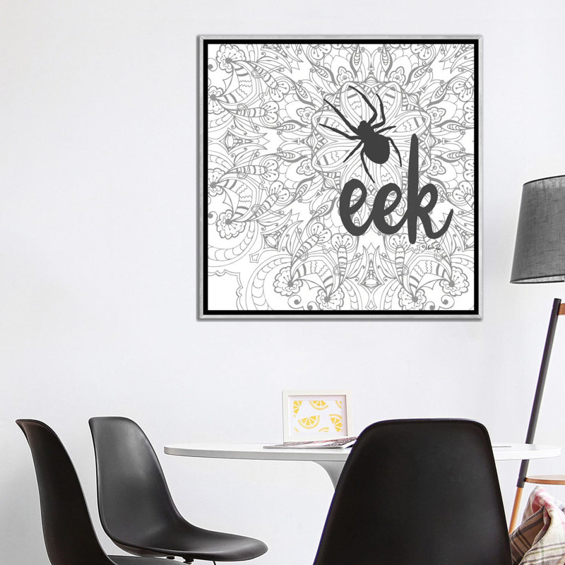 Spider Eek - reproduction d'art murale - toile encadrée, H 37 po x l 37 po, Impression encadrée sans passe-partout
