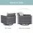 Kreda 7-Piece 8-Person Powder Coated Steel Outdoor Seating Group-958037137-958037136