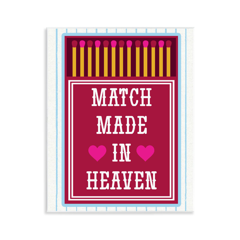 Plaque murale rétro «Made in Heaven» par Lil 'Rue