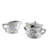 Grape Sugar And Creamer Set with Lid