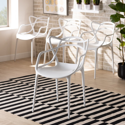 Burgandy Wingback Stacking Side Chair