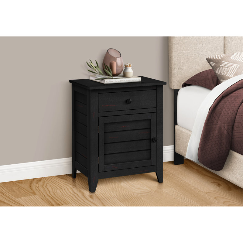 13,9 po Large table d'appoint avec placage noir - armoire de rangement pour petits objets 27 lb. Chambre et salon pratiques