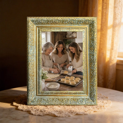 5" x 7" Antique Gold 3 PCS Polished Picture Frame for Office Decor