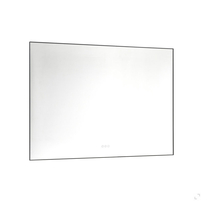 Miroir de salle de bain 48 x 36 pouces à DEL avec rétro-éclairage, miroir de salle de bain mural à mémoire de forme réglable