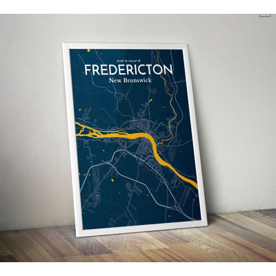 « fredericton city map », impression