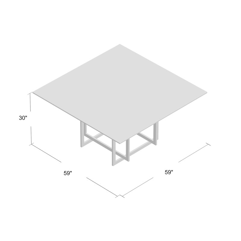 Etta Glass Top Dining Table, Silver