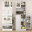 Garde-manger 66,5 po H avec support pour micro-ondes