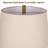 28in Clear Spiral Glass Industrial Table Lamp, Bedside Lamp With Linen Lampshade