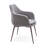 Teegan 19'' H Upholstered Metal Armchair-438107531-490950966