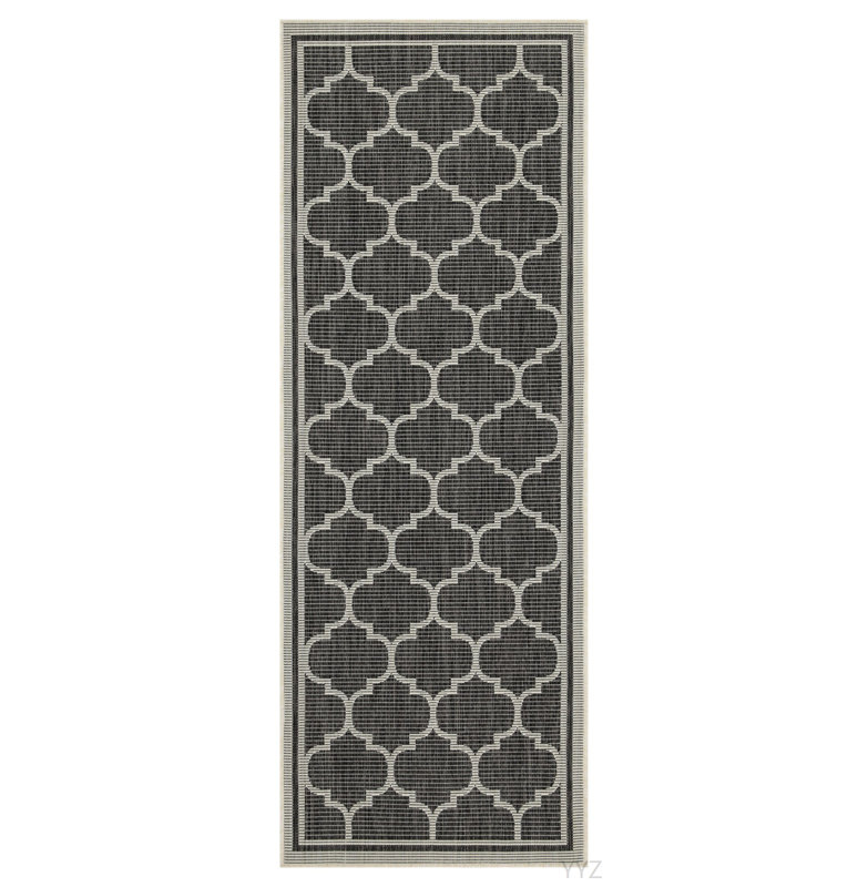 Sunshine GC_HAR2005 Anthracite 7 Ft. 10 In. X 10 Ft. 3 In. Indoor/Outdoor Area Rug, Rectangle 7'10" x 10'3"