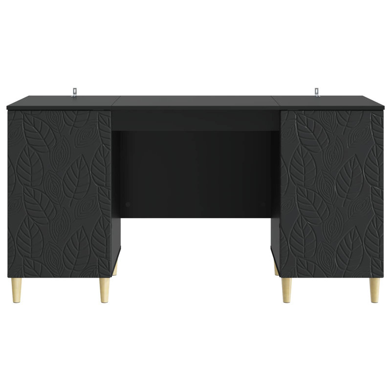Credenza Desk, Black