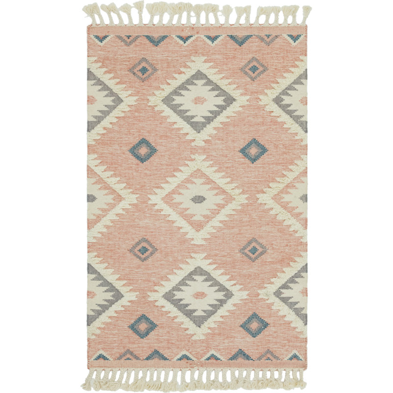 Shriver Performance Wool Geometric Indoor Rug, Rectangle 5'1" x 8'