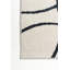 Tapis de couloir ivoire / noir en polyester tissé à plat à la machine 2 pi 6 po x 8 pi Enchante-474876802