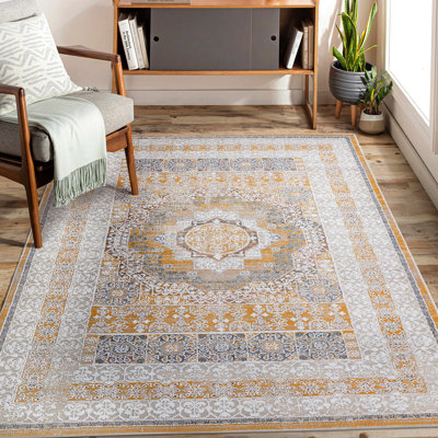 Rayon / Viscose Striped Rug