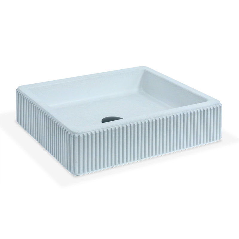 Newterra 19.62'' L Bathroom Sink, Aqua
