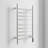 Brushed Nickel  Heated Towel Rack For Bathroom,Wall Mounted With Intelligent Touch Screen Timer, 9-Bar Towel Warmer, 304 Stainless Steel Polished, Plug-In/Hard-Wired