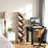 10-Tier Tree-Shaped Bookcase, Freestanding Wooden Bookshelf For Compact Spaces, Storage Organizer Shelving For Books/Cds/Magazines, Floor-Standing Book Rack-362192573