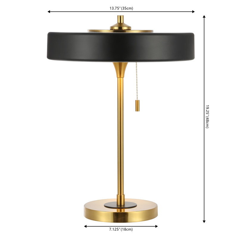 Settimo Metal Table Lamp, Black