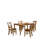 Weldy 4 - Person Solid Wood Top Four Leg Dining Set-1552353829