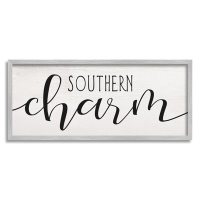 «Southern Charm Saying Minimal Bold», art mural surdimensionné surdimensionné par Daphne Polselli