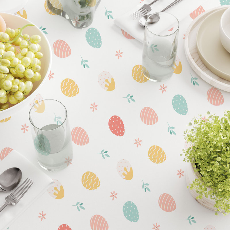 Round Cotton Twill Tablecloth